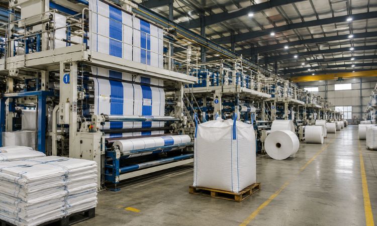 Woven sack and FIBC plant application