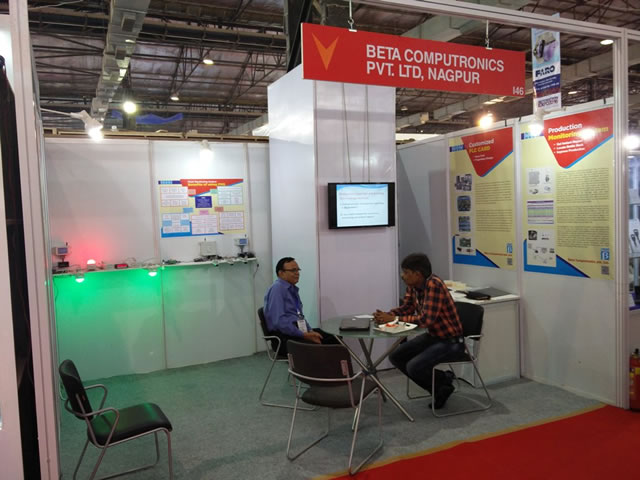 Beta Computronics exhibition display at Automation, 2016