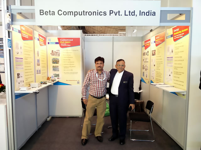 Beta Computronics exhibition display at Hannover Messe, 2017